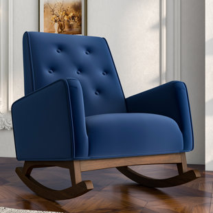 Dark blue best sale rocking chair